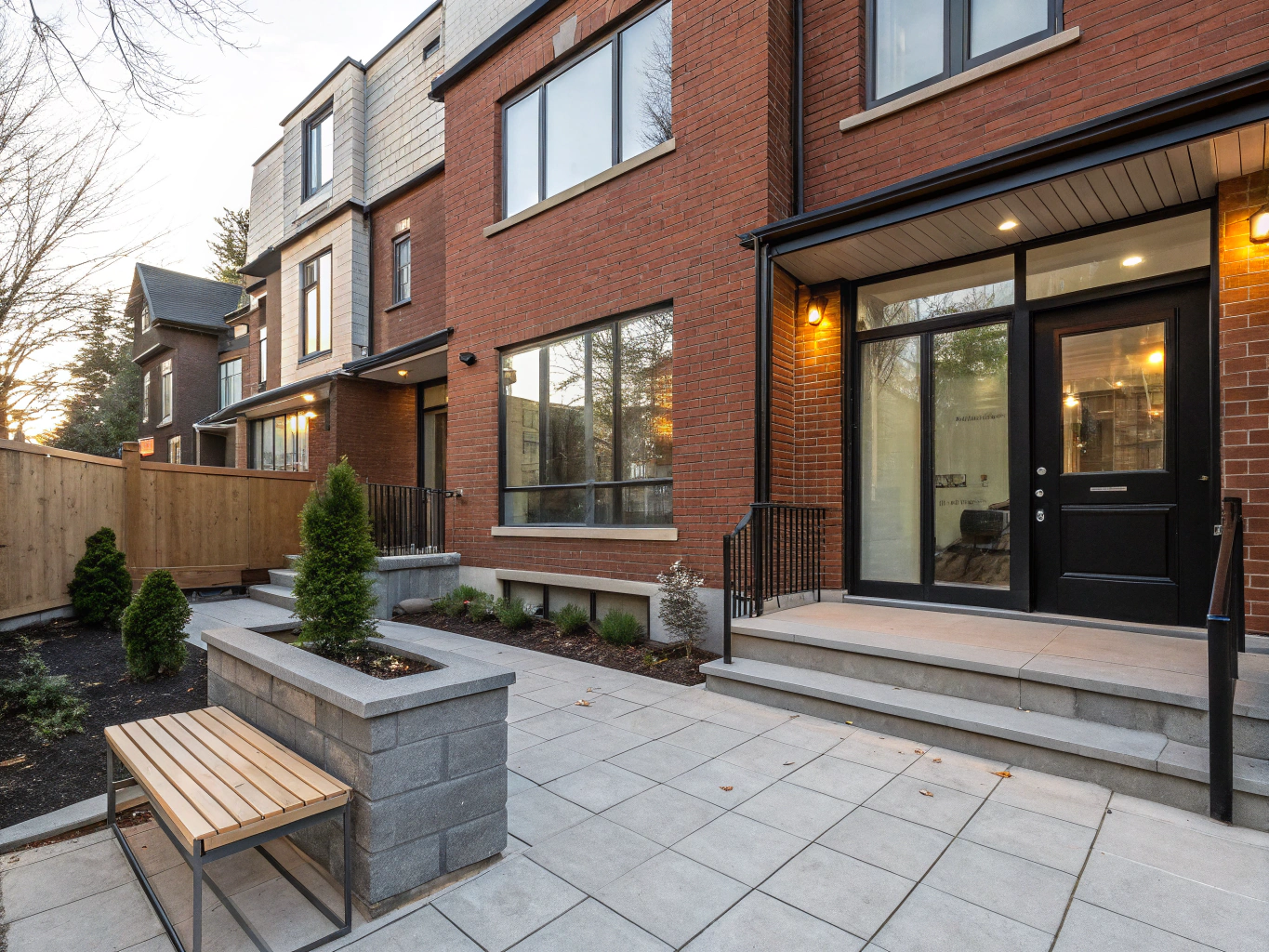 Modern dual occupancy townhouse development