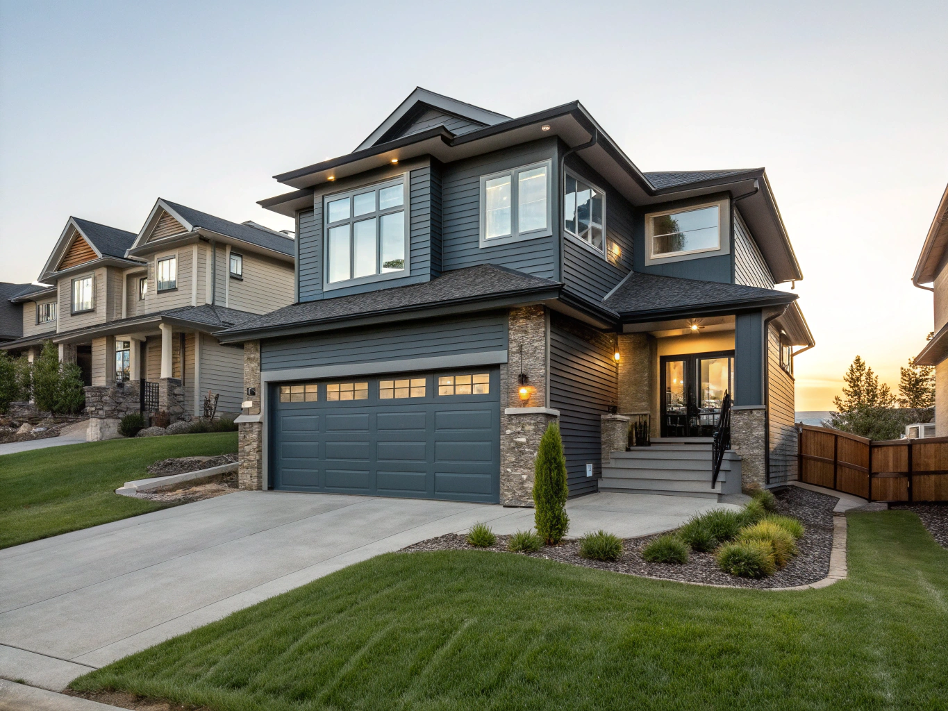 Boutique townhouse development exterior